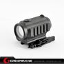 Picture of Aluminum QD Mount 1x30 Red and Green Dot Tactical Scope w/ Rear Sight and Flashlight Mounting Rail NGA0910