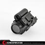 Picture of Aluminum QD Mount 1x30 Red and Green Dot Tactical Scope w/ Rear Sight and Flashlight Mounting Rail NGA0910