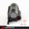 Picture of Aluminum QD Mount 1x30 Red and Green Dot Tactical Scope w/ Rear Sight and Flashlight Mounting Rail NGA0910