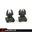Picture of Unmark F type Polymer Front & Rear Folding Sights Black GTA1026 