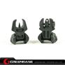 Picture of Unmark F type Polymer Front & Rear Folding Sights Black GTA1026 