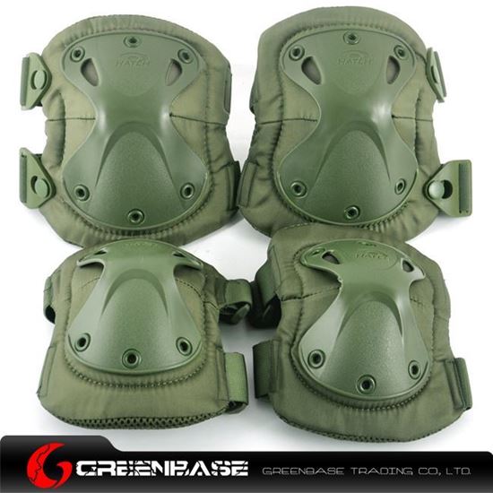 Picture of GB HT Elbow & KNEE Protective Pads Green NGA0340 