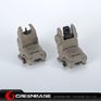 Picture of NB G3 Polymer Front & Rear Folding Sights Dark Earth GTA1020