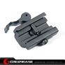 Picture of NB Y0056 Quick Detach Release Mount Adapter 20mm QD Bipod Mount Black NGA1131