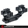 Picture of NB Tactical Top Rail Extend 30/25mm Ring Weaver QD Mount Adapter Fits 20mm Weaver Rail Base Black NGA1135