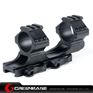 Picture of NB Tactical Top Rail Extend 30/25mm Ring Weaver QD Mount Adapter Fits 20mm Weaver Rail Base Black NGA1136