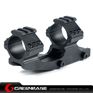 Picture of NB Tactical Top Rail Extend 30/25mm Ring Weaver QD Mount Adapter Fits 20mm Weaver Rail Base Black NGA1136