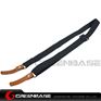 Picture of NB AK Rifle Sling Shotgun Strap Adjustable Webbing Sling With Leather Black NGA1311