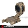 Picture of NB Tactical Auto Lock Quick Release Cantilever 25mm/30mm Scope Ring 2" Of Forward Scope Position Picatinny Weaver QD Mount Dark Earth NGA1321