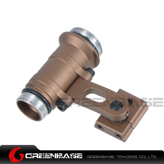 Picture of GB Precision Low Profile Helmet Mount M300B M300C M300V Series Flashlight Mount For ARC Helmet Rail Coyote Brown NGA1343