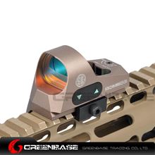 Picture of GB 1x25 Mini Reflex Sights 1 MOA Adjustments 3 MOA Dot Reticle Red Dot Sight With 1913 Mount/QD Mount Dark Earth NGA1359