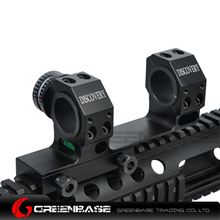Picture of GB High Accuracy 25.4/30mm Universal One-piece Offset Scope Mount Dual Ring With Angle Cosine Indicator Long Range Shooting Black NGA1367