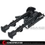 Picture of NB Tactical 6-9 Inch Bipod With Leg Notches With Rotating Bipod Adapter Fit Picatinny Rail Black NGA1377