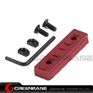 Picture of NB 6 Slots Dual Interface M-LOK Rail Section Red NGA1370