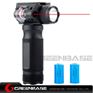 Picture of Tactical Vertical Aluminum Alloy Foregrip Red LaZer Flashlight Strobe Rechargeable Metal Body NGA1896